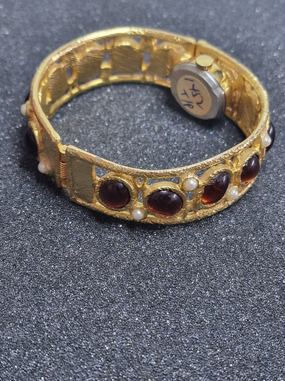💎 Unworn Vintage Ladies' Clasp Watch "HUDSON De Luxe" – Swiss Made, Hand-Wound, 1970s