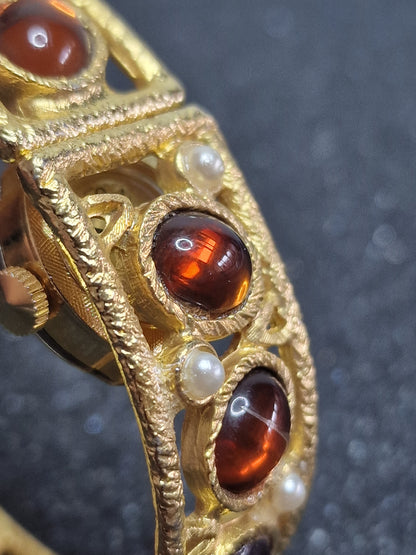 💎 Unworn Vintage Ladies' Clasp Watch "HUDSON De Luxe" – Swiss Made, Hand-Wound, 1970s