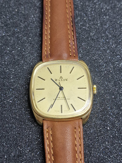🕰️ Unworn Vintage Watch "WILSON" – Swiss Made, Hand-Wound, 1960s, Old Stock