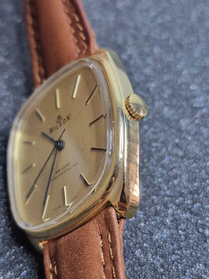 🕰️ Unworn Vintage Watch "WILSON" – Swiss Made, Hand-Wound, 1960s, Old Stock