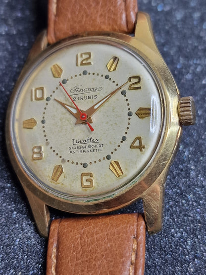 🕰️ Vintage Watch "Timonova" – 50s/60s, Hand-Wound, 20 Micron Gold-Plated, Tested