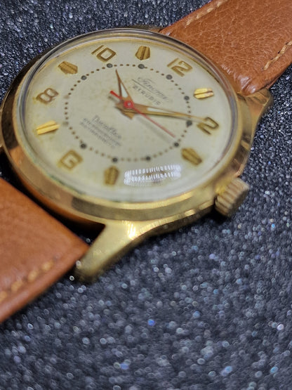 🕰️ Vintage Watch "Timonova" – 50s/60s, Hand-Wound, 20 Micron Gold-Plated, Tested