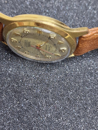 🕰️ Vintage Watch "Timonova" – 50s/60s, Hand-Wound, 20 Micron Gold-Plated, Tested