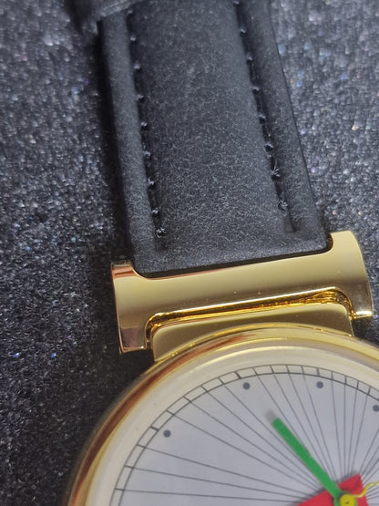 🌍 Unworn Dual-Time Quartz Wristwatch – 1970s, Top Condition, Old Stock