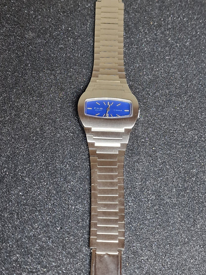 🕰️ Unworn Vintage Men’s Watch "F.H.B" – Swiss Made, Hand-Wound, 1960s/70s, Steel Case
