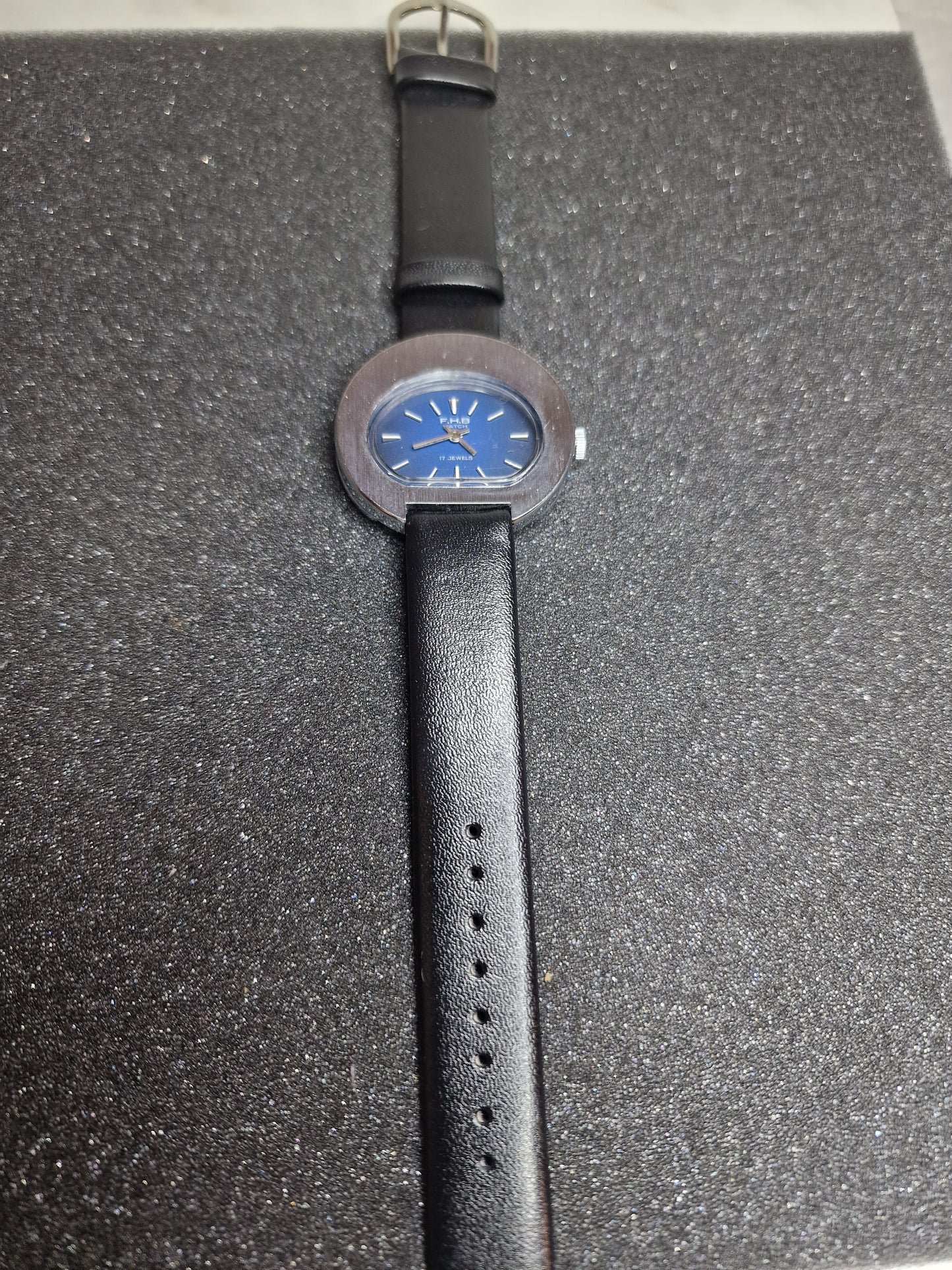 💎 Unworn Vintage Ladies' Watch "F.H.B." – Swiss Made, Hand-Wound, 70s/80s, Steel Case