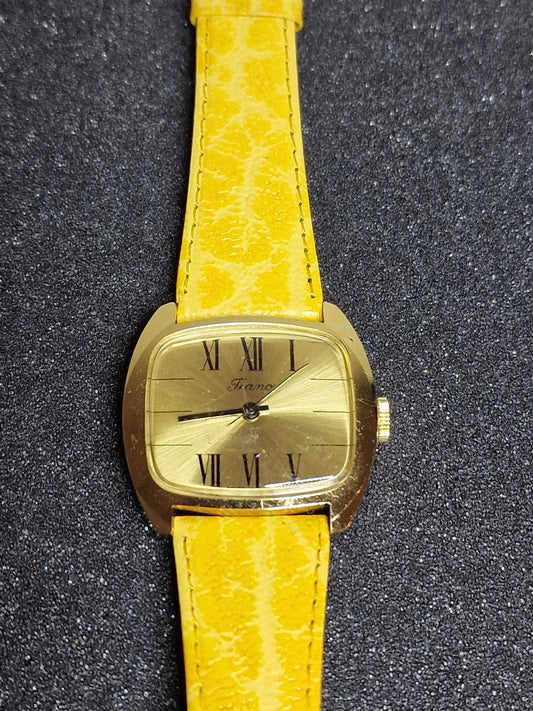 🕰️ Unworn Vintage Watch "TIANO" – Swiss Made for Japan, Hand-Wound, 80s/90s, Ultra Slim