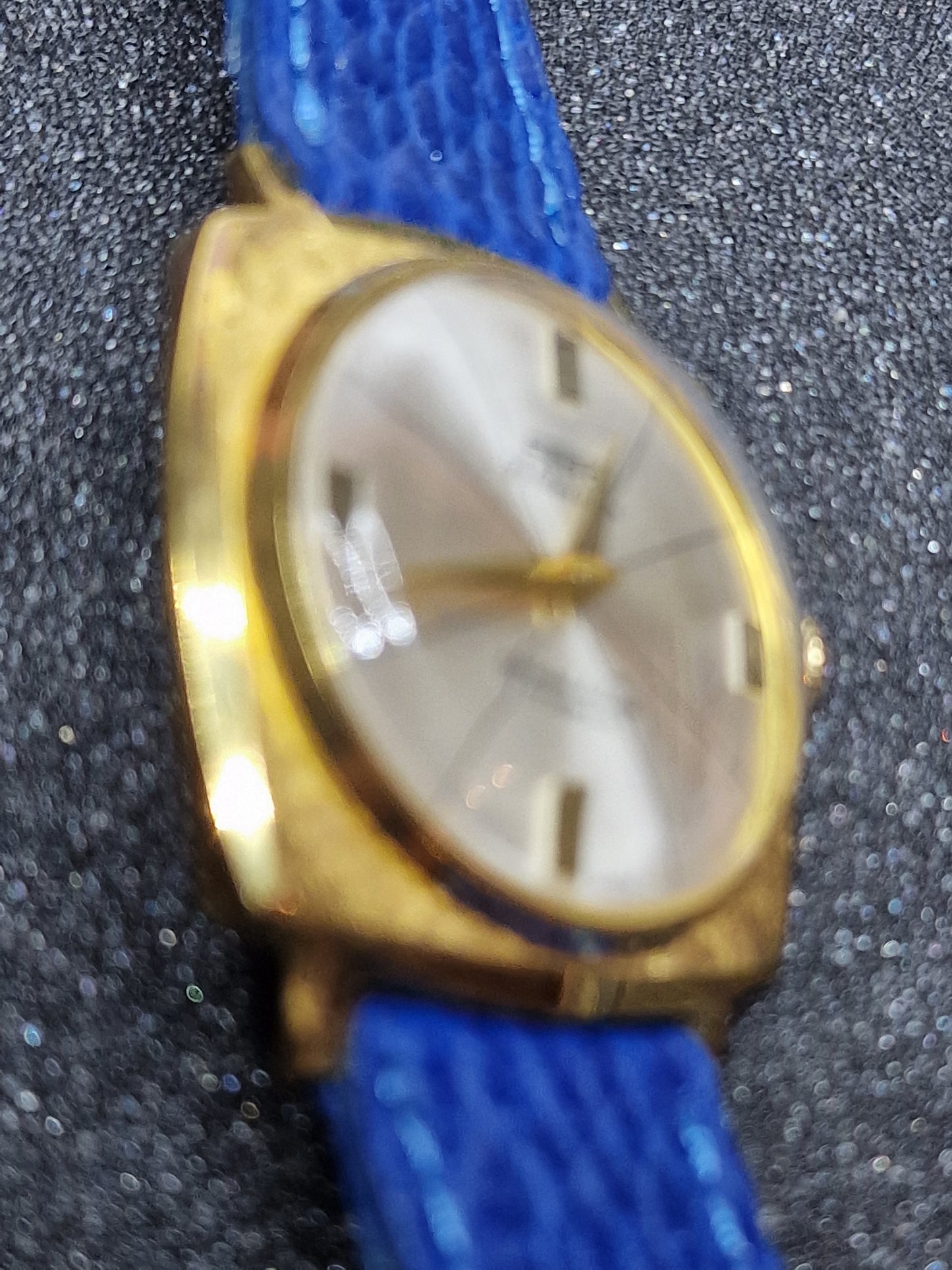 🕰️ Unworn Vintage Watch "Fero-Feldmann" – Swiss Made, Hand-Wound, 60s/70s, Blue Strap