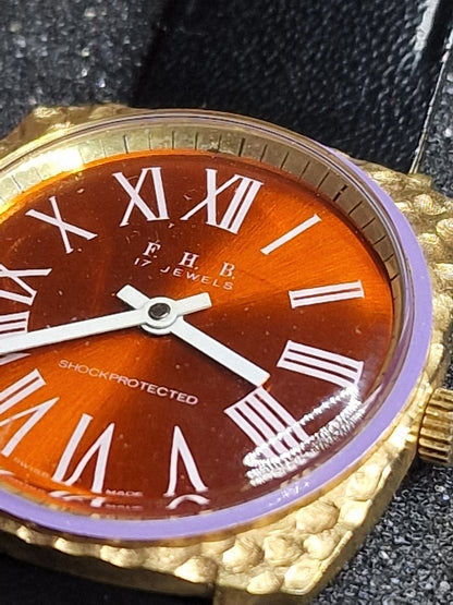 💎 Unworn Vintage Ladies' Watch "F.H.B." – Swiss Made, Hand-Wound, 1970s, Rare Piece