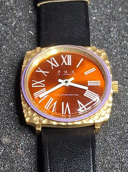 💎 Unworn Vintage Ladies' Watch "F.H.B." – Swiss Made, Hand-Wound, 1970s, Rare Piece
