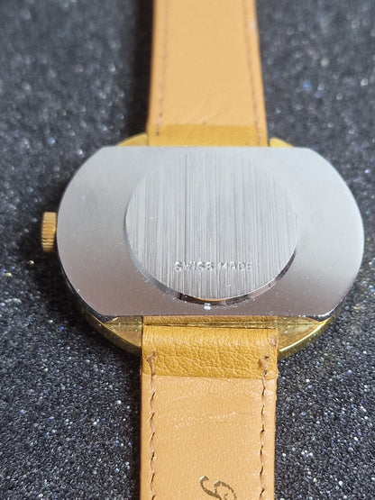 💎 Unworn Vintage Ladies' Watch "F.H.B." – Swiss Made, Hand-Wound, 70s/80s, Gold-Tone