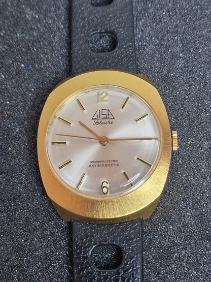 🕰️ Unworn Vintage Watch "GISA Soleure" – Swiss Made, Hand-Wound, 1960s, Old Stock