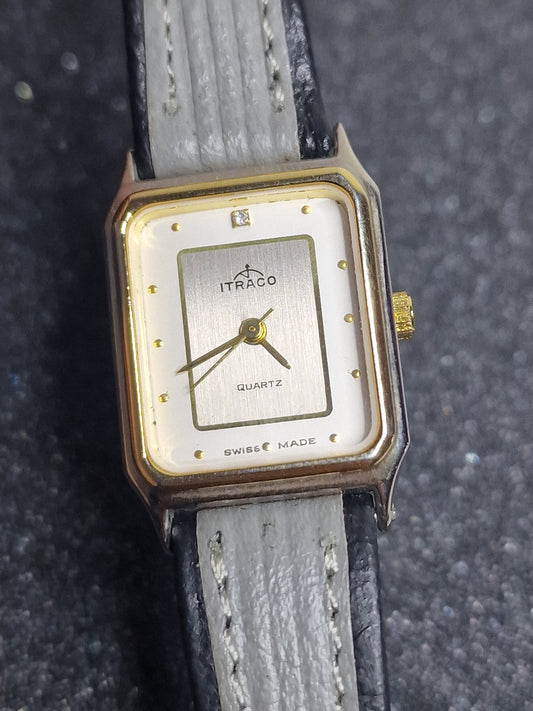 ⌚ Unworn Vintage Quartz Watch "INTRACO" – Swiss Made, 70s/80s, Old Stock