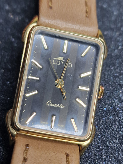 ⌚ Unworn Vintage Quartz Watch "LOTUS" – Swiss Made, 70s/80s, Old Stock