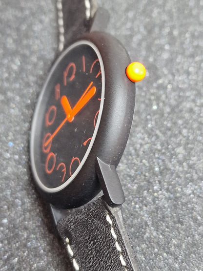⌚ Unworn Vintage Quartz Watch – Swiss Made, Cattin Movement, 42mm, 80s/90s, Old Stock