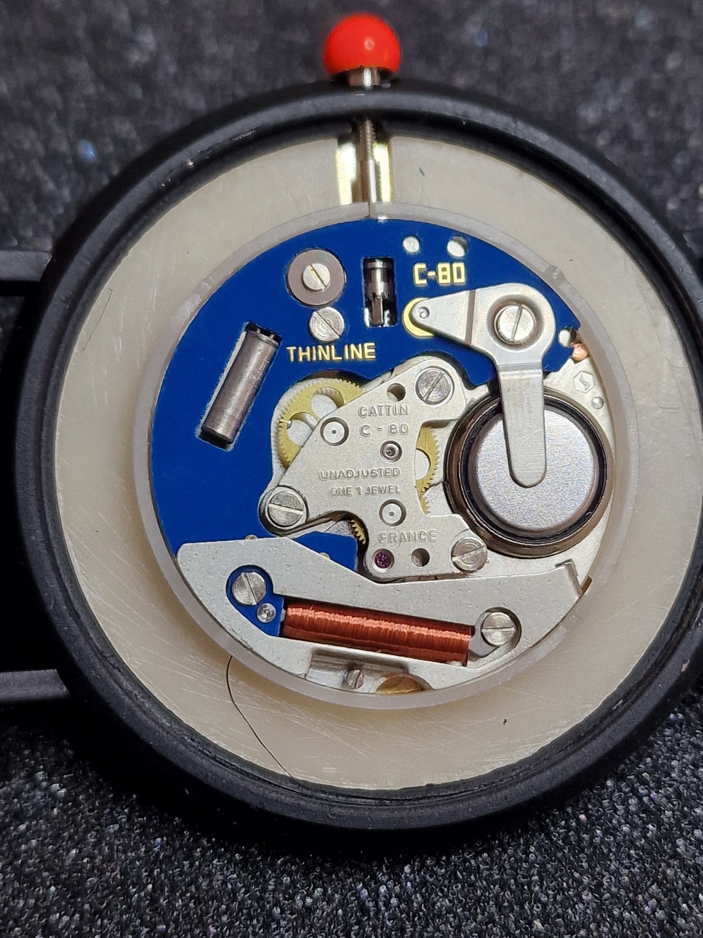 ⌚ Unworn Vintage Quartz Watch – Swiss Made, Cattin Movement, 42mm, 80s/90s, Old Stock