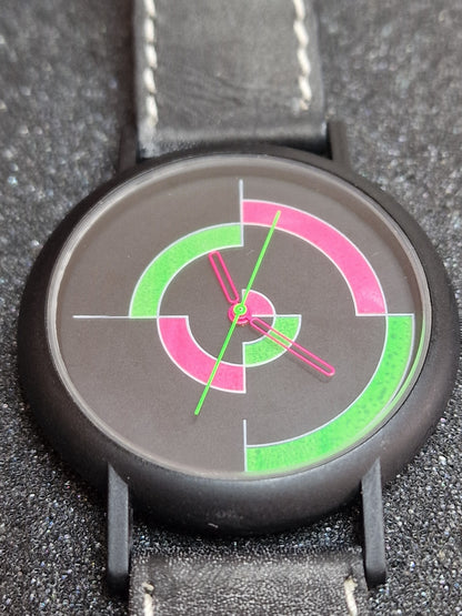 ⌚ Unworn Vintage Quartz Watch – Swiss Made, Cattin Movement, 42mm, 80s/90s, Old Basel Stock