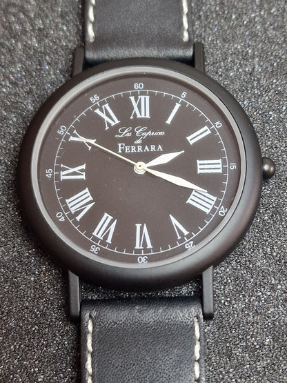 ⌚ Unworn Vintage Quartz Watch  Swiss Made, Cattin Movement, 42mm, Silver, 80s/90s, Old Basel Stock