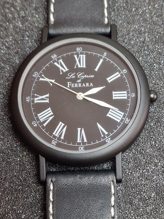 ⌚ Unworn Vintage Quartz Watch  Swiss Made, Cattin Movement, 42mm, Silver, 80s/90s, Old Basel Stock