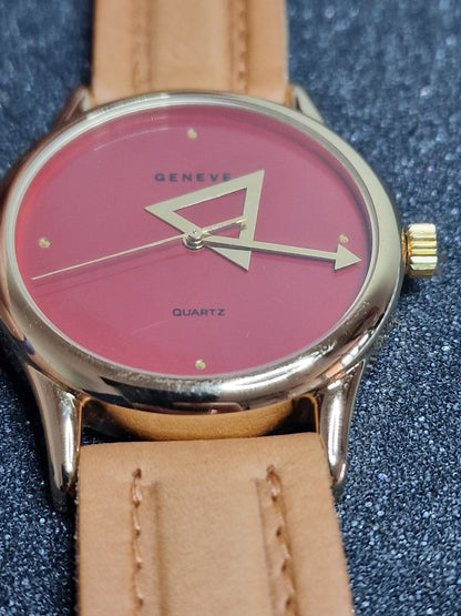 ⌚ Unworn Vintage Quartz Watch "GENEVE" – Swiss Made, Cattin Movement, 38mm, 80s/90s, Old Stock
