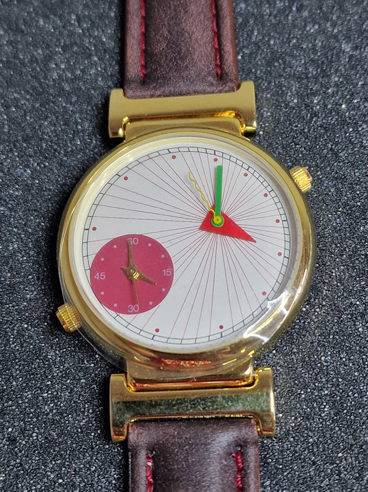 ⌚ Unworn Vintage Dual-Time Quartz Watch – Miyota Movement, 1970s, Top Condition