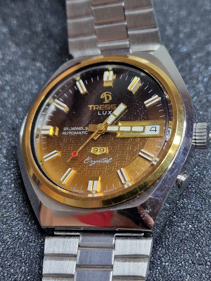 ⌚ Unworn Vintage Automatic Watch "TRESSA LUX 99 Crystal" – 21 Jewels, Swiss Made, 1968/69
