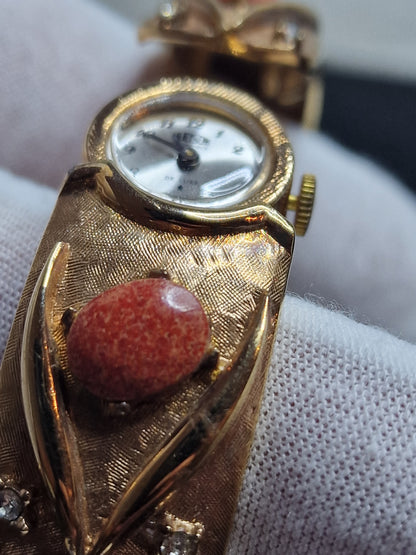 💎 Unworn Vintage Ladies' Clasp Watch "HUDSON de Luxe" – Swiss Made, Hand-Wound, 1960s