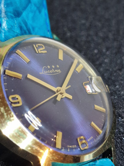 ⌚ Unworn Vintage Watch "LUCERNE" – Swiss Made, Hand-Wound, 1960s, Old Stock