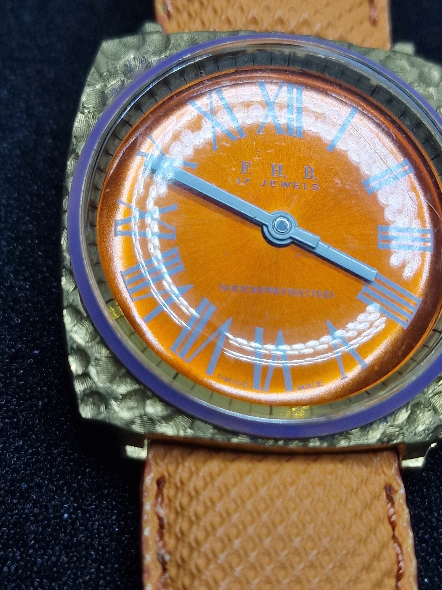 💎 Unworn Vintage Ladies' Watch "F.H.B." – Swiss Made, Hand-Wound, 70s/80s, Ultra Slim