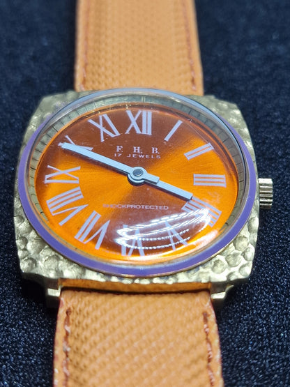 💎 Unworn Vintage Ladies' Watch "F.H.B." – Swiss Made, Hand-Wound, 70s/80s, Ultra Slim