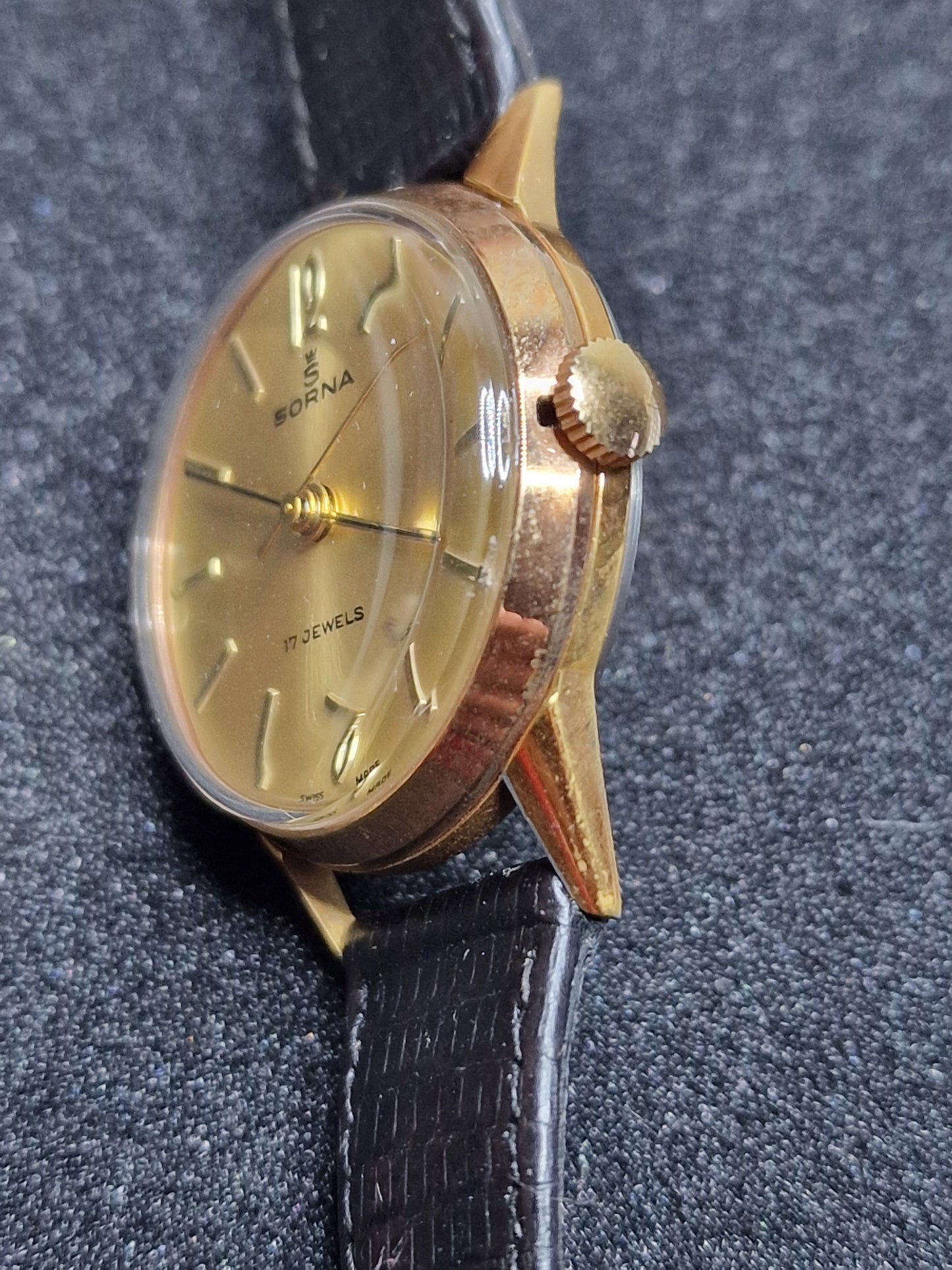 ⌚ Unworn Vintage Watch "SORNA" – Swiss Made, Hand-Wound, 1950s/60s, Old Stock