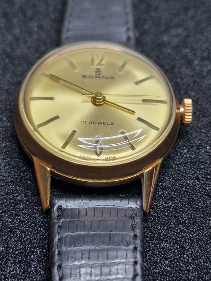⌚ Unworn Vintage Watch "SORNA" – Swiss Made, Hand-Wound, 1950s/60s, Old Stock
