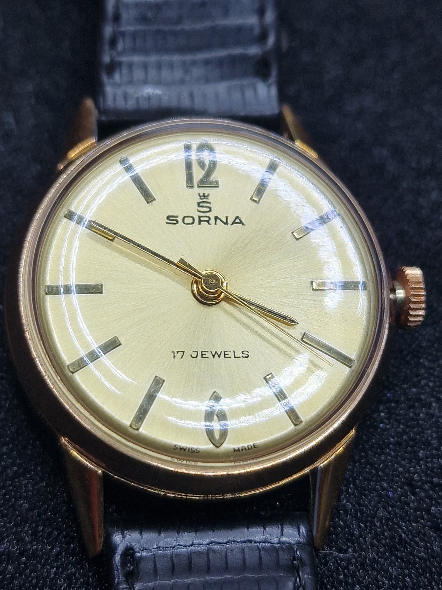 ⌚ Unworn Vintage Watch "SORNA" – Swiss Made, Hand-Wound, 1950s/60s, Old Stock