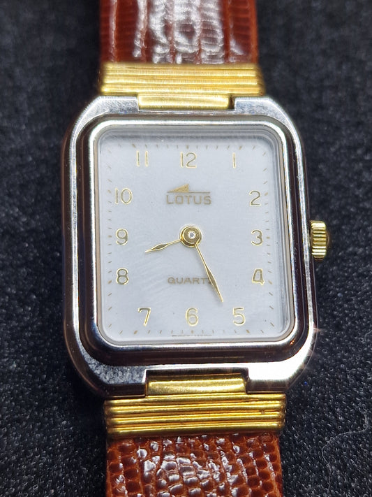 ⌚ Unworn Vintage Quartz Watch "LOTUS" – Swiss Made, Date Function, 1970s, Old Stock