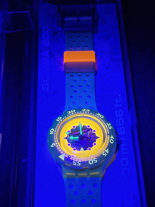 🔸 Swatch Scuba SDK103 Hypocampus (1990) – Iconic Scuba 200 Dive Watch