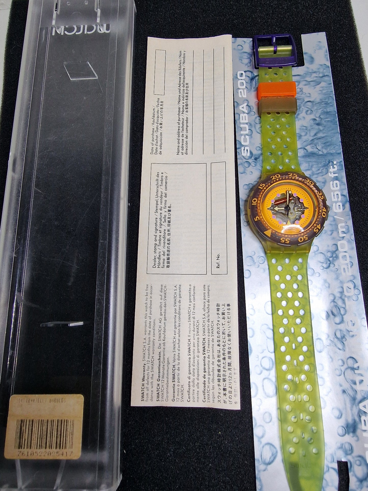 🔸 Swatch Scuba SDK103 Hypocampus (1990) – Iconic Scuba 200 Dive Watch
