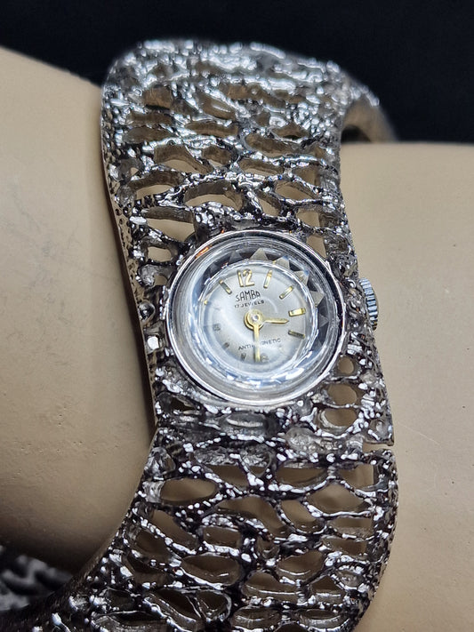 💎 Vintage Ladies’ Clasp Watch – SAMBA De Luxe | Swiss Made | Hand-Wound | Late 1970s | NOS