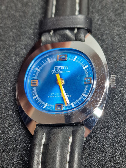 ⌚ Old Vintage FERO Feldmann Watch – Swiss Made | Hand-Wound | 70s | Unworn Old Stock