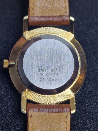 ⌚ Unworn Vintage Watch "SECRETARY" – Swiss Made | Hand-Wound | 50s/60s | Gold-Tone | NOS