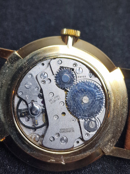 ⌚ Unworn Vintage Watch "SECRETARY" – Swiss Made | Hand-Wound | 50s/60s | Gold-Tone | NOS