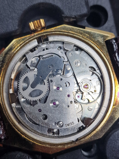 ⌚ Unworn Vintage CATENA Watch – Swiss Made | Hand-Wound | Faceted Crystal | 70s/80s | NOS