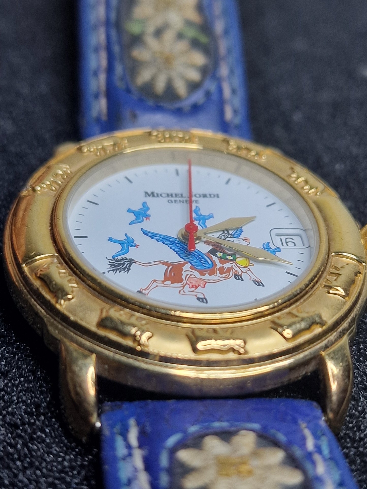 ⌚ Vintage Michael Jordi Watch – Quartz | Gold Plated | 33mm | Swiss Design