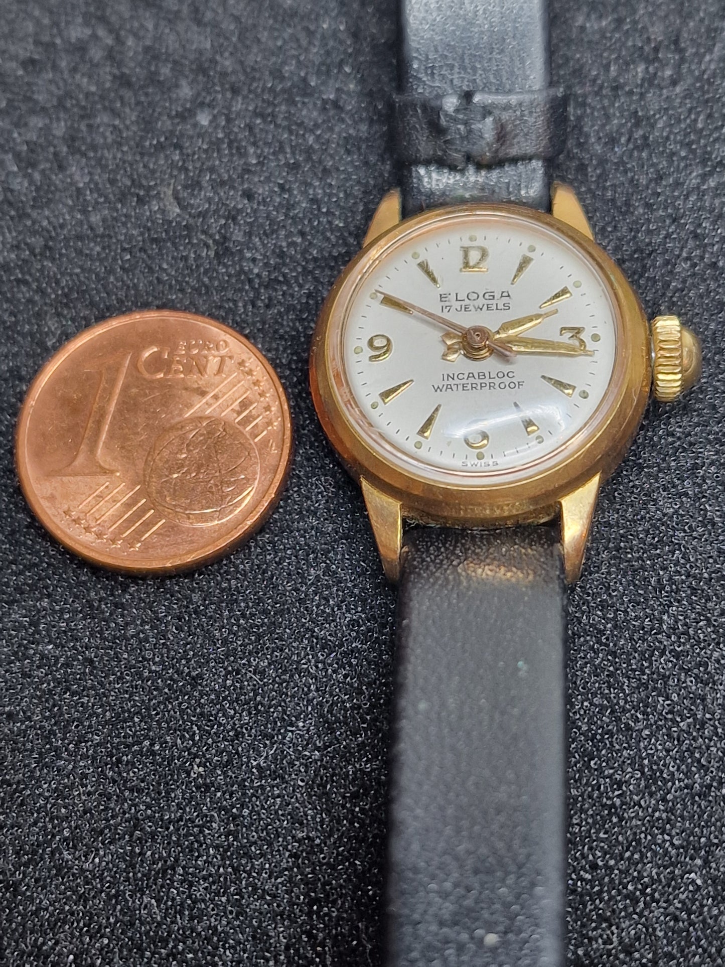 ⌚ Vintage ELOGA Watch – 17 Jewels | Incabloc | Waterproof | Swiss Made | 19mm
