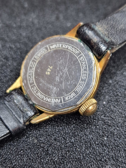 ⌚ Vintage ELOGA Watch – 17 Jewels | Incabloc | Waterproof | Swiss Made | 19mm