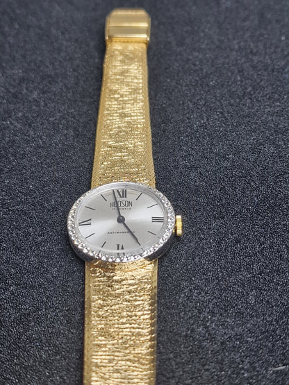 💎 Vintage Ladies’ Jewelry Watch – HUDSON | Hand-Wound | Late 1960s | Swiss Made | NOS