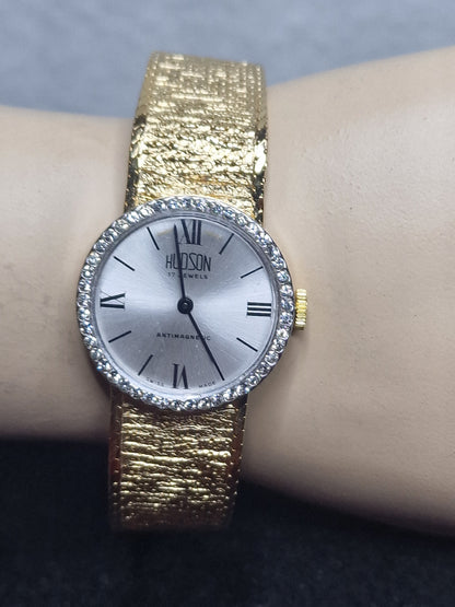 💎 Vintage Ladies’ Jewelry Watch – HUDSON | Hand-Wound | Late 1960s | Swiss Made | NOS