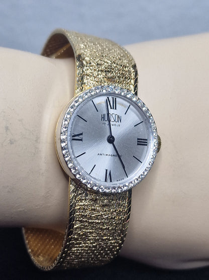 💎 Vintage Ladies’ Jewelry Watch – HUDSON | Hand-Wound | Late 1960s | Swiss Made | NOS