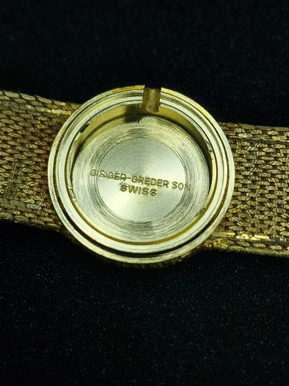 💎 Vintage Ladies’ Jewelry Watch – HUDSON | Hand-Wound | Late 1960s | Gisiger Grender Son | Swiss Made | NOS