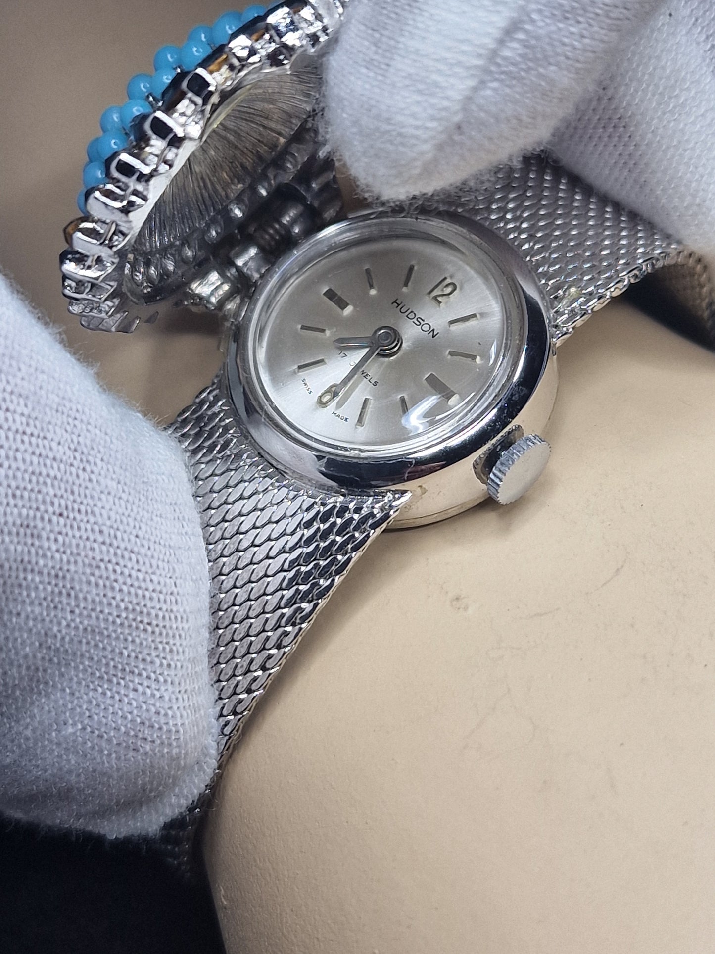 💎 Vintage Ladies’ Jewelry Watch – HUDSON | Hand-Wound | Late 1960s | Swiss Made | NOS