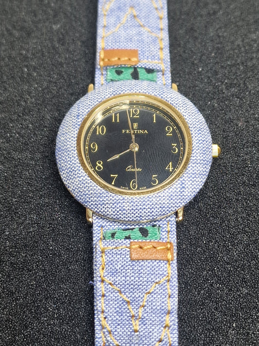 ⌚ Vintage Unisex Watch – FESTINA | Quartz | Swiss Made | 1980s–1990s | 32mm | NOS